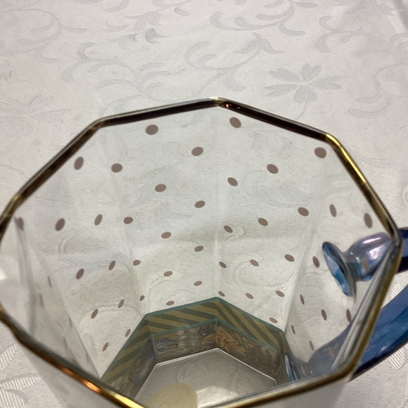 Mackenzie-Childs Circus Garland 48 oz Tall Pitcher BLUE HANDLEππππππ - Picture 5 of 9